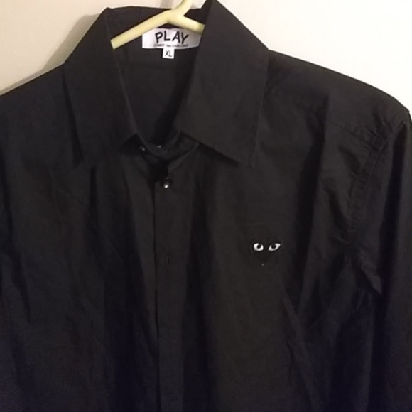 Comme des garcons Play embroidered heart button up - Picture 1 of 1